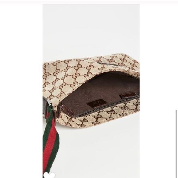 Gucci Brown Canvas Messenger Bag. - Picture 5 of 6